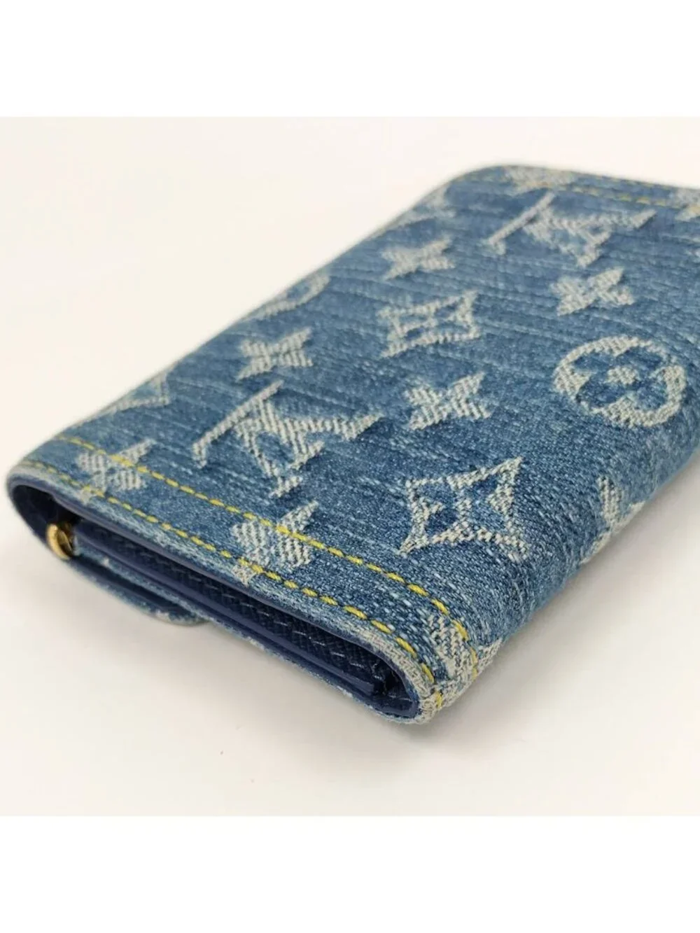 Louis Vuitton Portefeuille Victorine Compact Wallet Monogram Denim